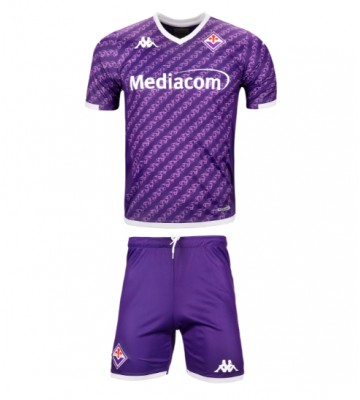 Fiorentina Hemmaställ Barn 2023-24 Kortärmad (+ Korta byxor)